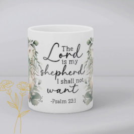 Psalm Bibelvers Floral Kaffemugg