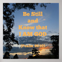 Psalm Bible Be still och vet att jag är Gud