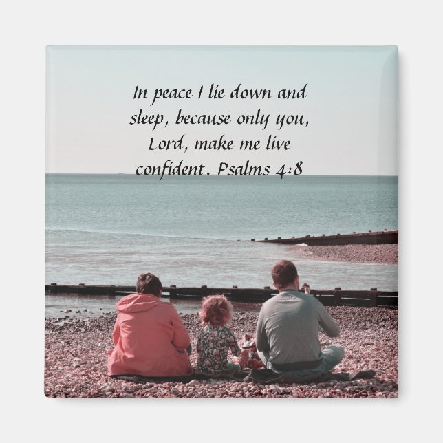 Psalm bibliskt citat magnet (Framsidan)