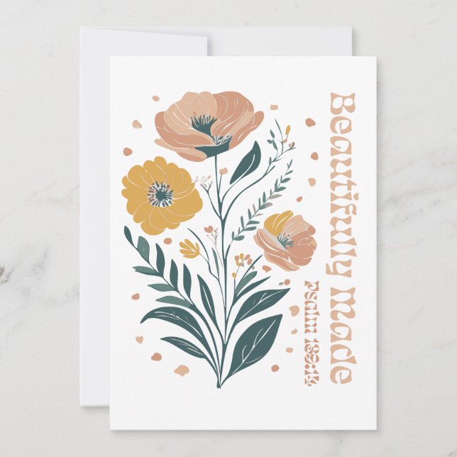 Psalm Boho Christian inspirationa Inbjudningar (Framsida)