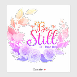 Psalm Christian Bible Verse Stickers - Bli fortfar Klistermärken