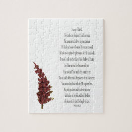 Psalm, Grönt Plant Blommigt Challenging Puzzle Pussel