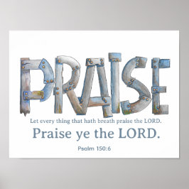 Psalm Lovsång Poster