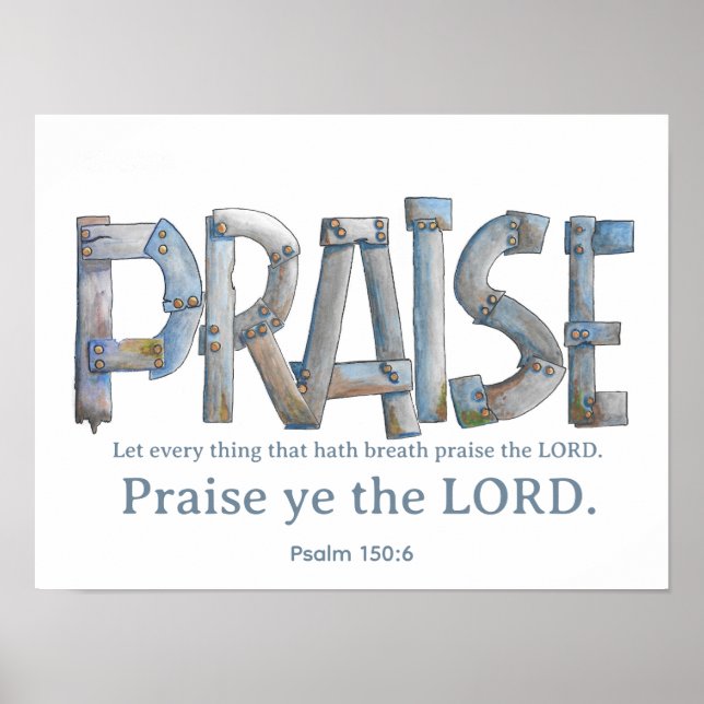Psalm Lovsång Poster (Framsidan)