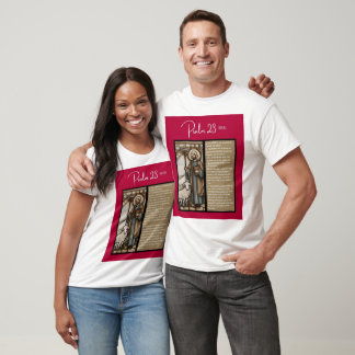 Psalm-meddelande - Psalm 23 - vit Kortärmad T Shirt