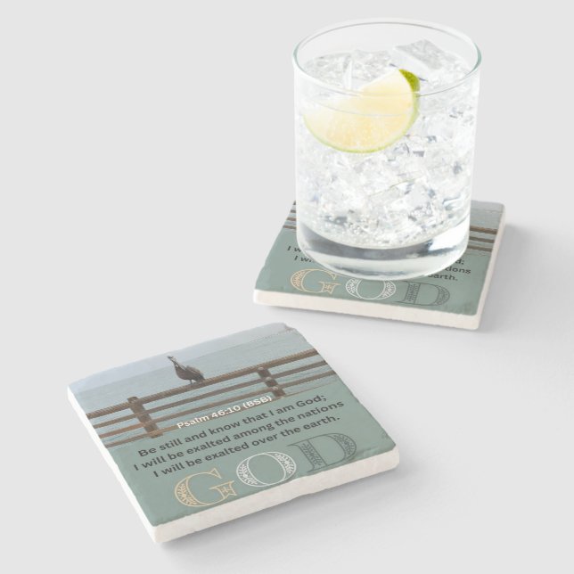 Psalm-meddelande - Psalm 46-10 - Underlägg med kva (Sidan)