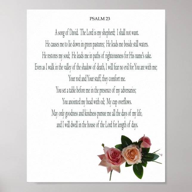 Psalm, Ro, Värde Poster Pappert (projektionsyta) (Framsidan)