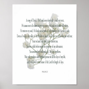 Psalm, White Flower, Värdeaffischpapper (Matte) Poster