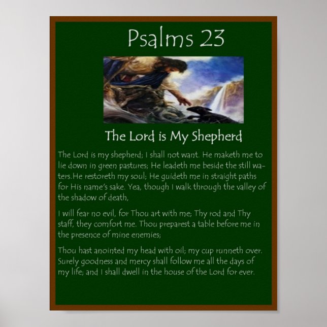 psalmer 23 poster (Framsidan)