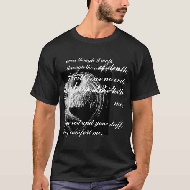 psalms23:4 tee shirt (Framsida)