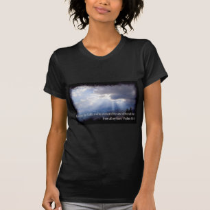 Psalms34:4 på mörk tee shirt