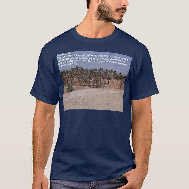 Psalms92:12 Tee Shirt (Framsida)