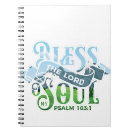 Psalms 103 Christian Design Anteckningsbok