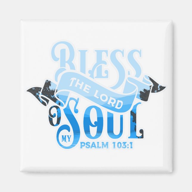 Psalms 103 Christian Design Magnet (Framsidan)