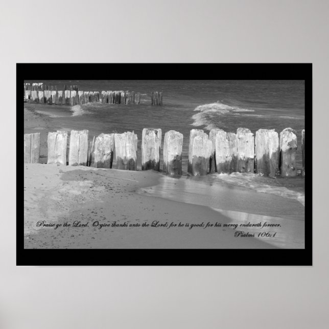 Psalms 106:1 Poster (Framsidan)