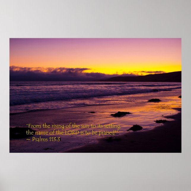 Psalms 113:3 poster (Framsidan)