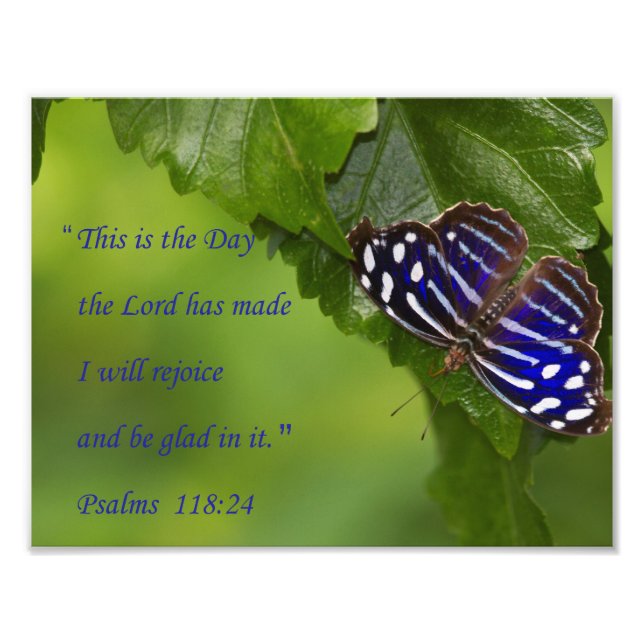 Psalms 118:24 fototryck (Framsidan)
