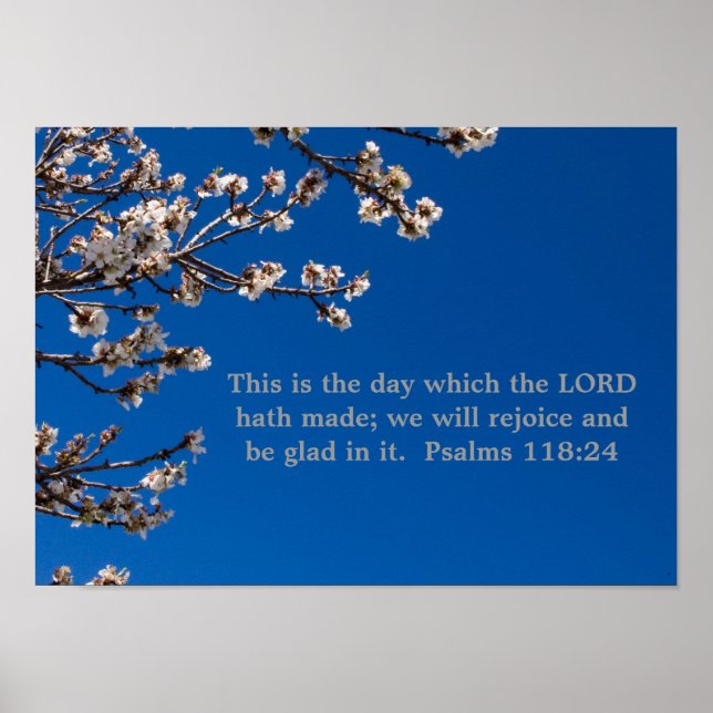 Psalms 118:24 poster (Framsidan)