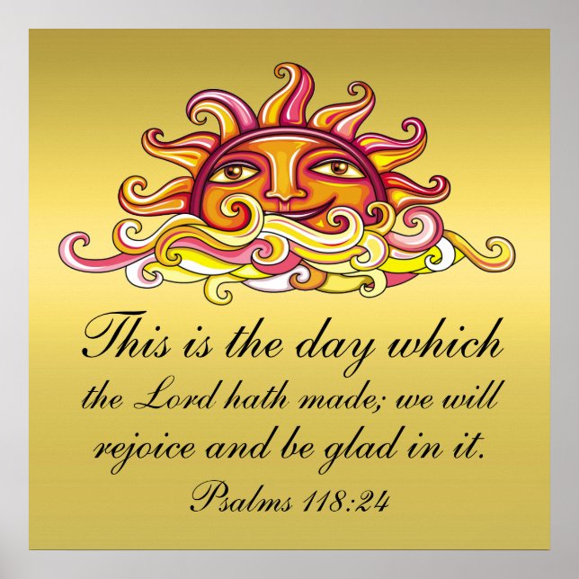 Psalms 118:24 poster (Framsidan)