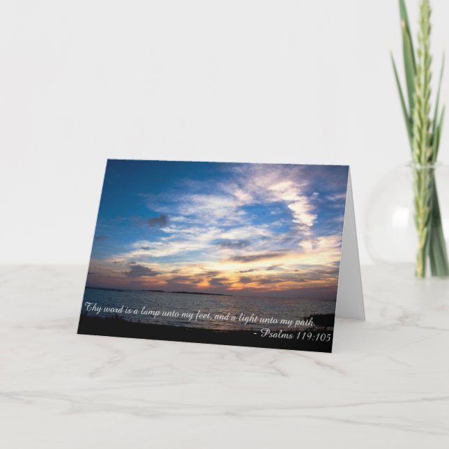 Psalms 119-anteckningskort kort (Framsida)