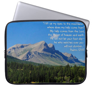 Psalms 121:1-3 laptop fodral