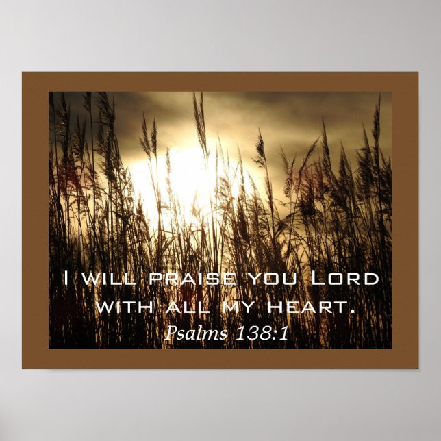 Psalms 138:1 _ Poster Art (Framsidan)