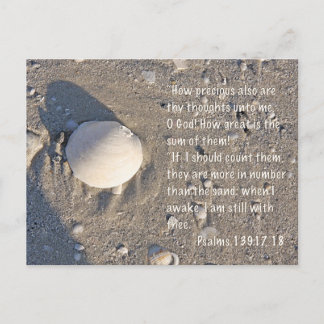Psalms 139: 17-18, Snäcka Version Vykort