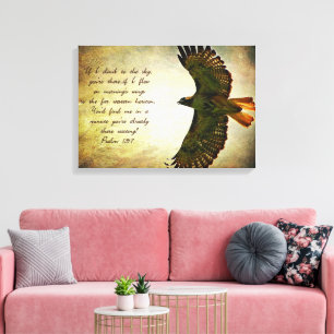 Psalms 139:7 inspirationell canvastryck