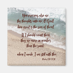 Psalms 139: Guds tankesmantel Magnet