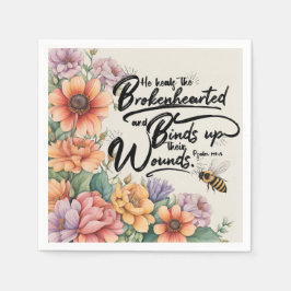 Psalms 147:3 Christian Bible Verse Image Pappersservett