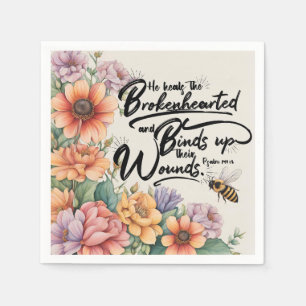 Psalms 147:3 Christian Bible Verse Image Pappersservett