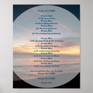 Psalms 150 Höj LORD-Poster Poster