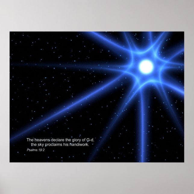 Psalms 19:2 poster (Framsidan)
