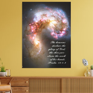 Psalms 19 inspirerande Kanvastryck