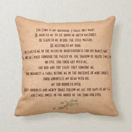 Psalms 23 Herren är min Shepherd Kudde