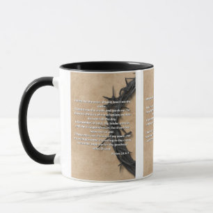 Psalms 24:4-7 Bläck verse Two-Tone Mugg