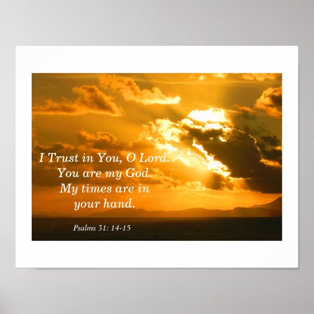 Psalms 31: 14-15 poster (Framsidan)