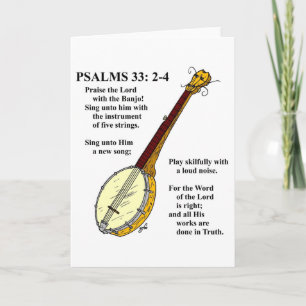 PSALMS 33: Paise lorden med banjo.en Kort