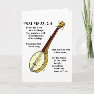 PSALMS 33: Paise lorden med banjo.en Kort