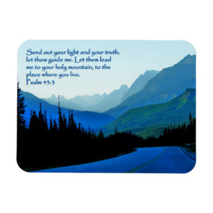 Psalms 43:3 inspirationell magnet