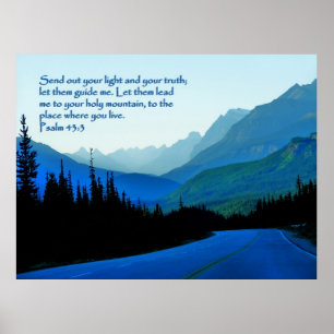 Psalms 43:3 inspirationell poster