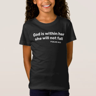 Psalms 46:5 Gud finns i hennes bibelversa T Shirt