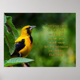Psalms 55:22 inspirationerande poster