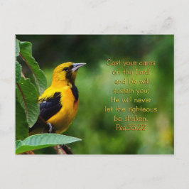 Psalms 55:22 inspirationerande vykort