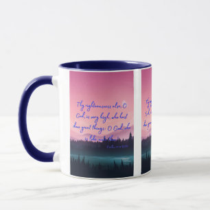 Psalms 71:19 KJV Bible Verse Pic Two-Tone Mugg