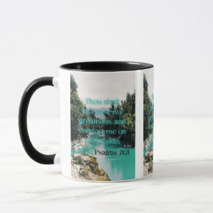 Psalms 71:21 KJV Bible Verse Pic Two-Tone Mugg