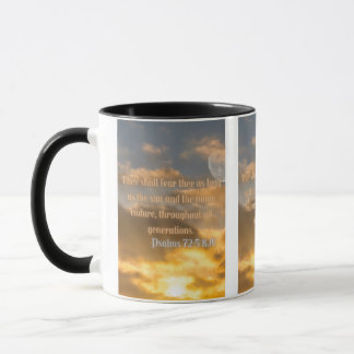 Psalms 72:5 KJV Bible Verse Pic Two-Tone Mugg