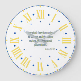 Psalms 72:5 KJV Bible Verse Roman Numeral Stor Klocka