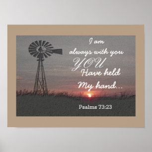 Psalms 73:23 - Art-utskrift Poster