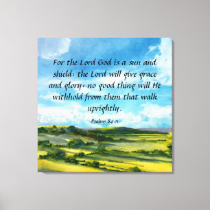 Psalms 84:11-Kanvastryck Canvastryck